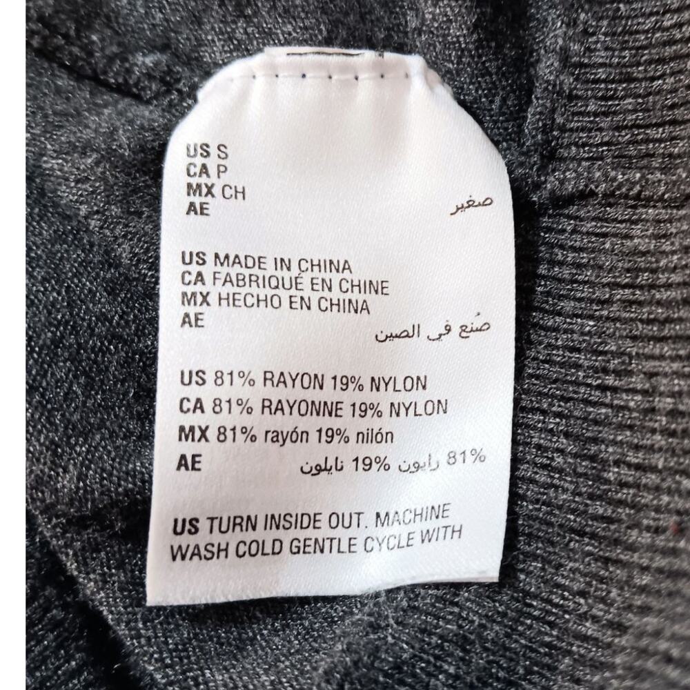 JM COLLECTION Sweater Top S Relaxed Dark Gray Casual Career Office Comfort Soft - Picture 7 of 9
